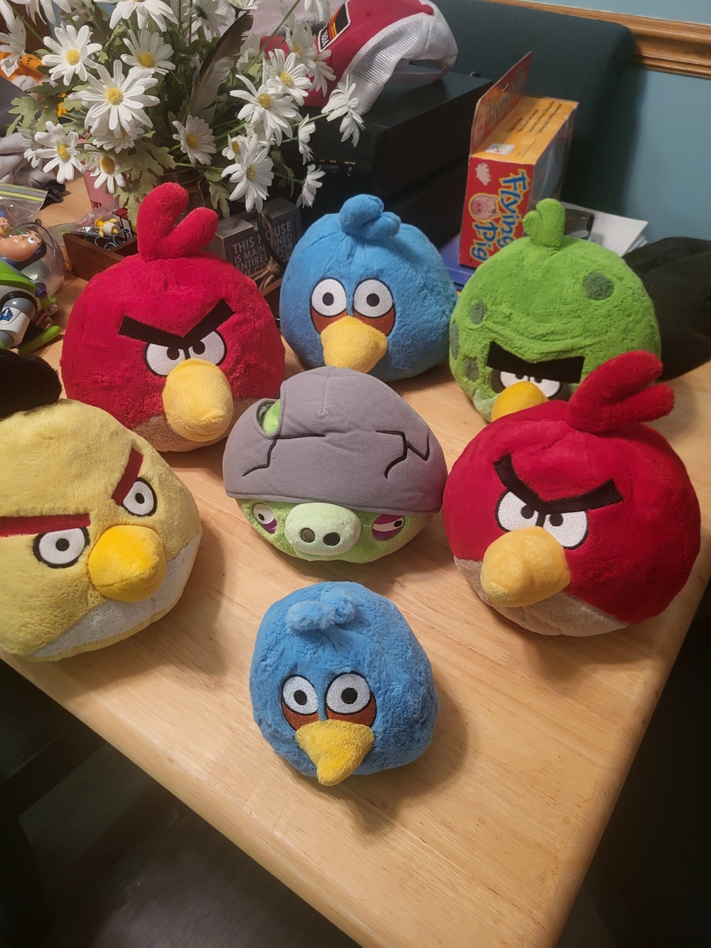 Lot Of 7 Angry Birds Plush Commonwealth 2010 - No Sound